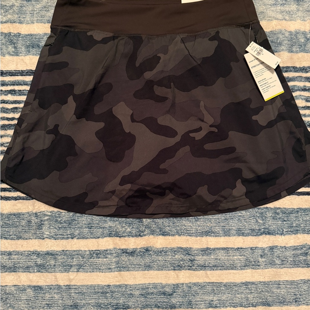 Old Navy Brown and Black Mini Skater Skirt